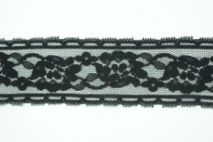 1.75 Inch Flat Lace, Black (10 yards) MADE IN USA